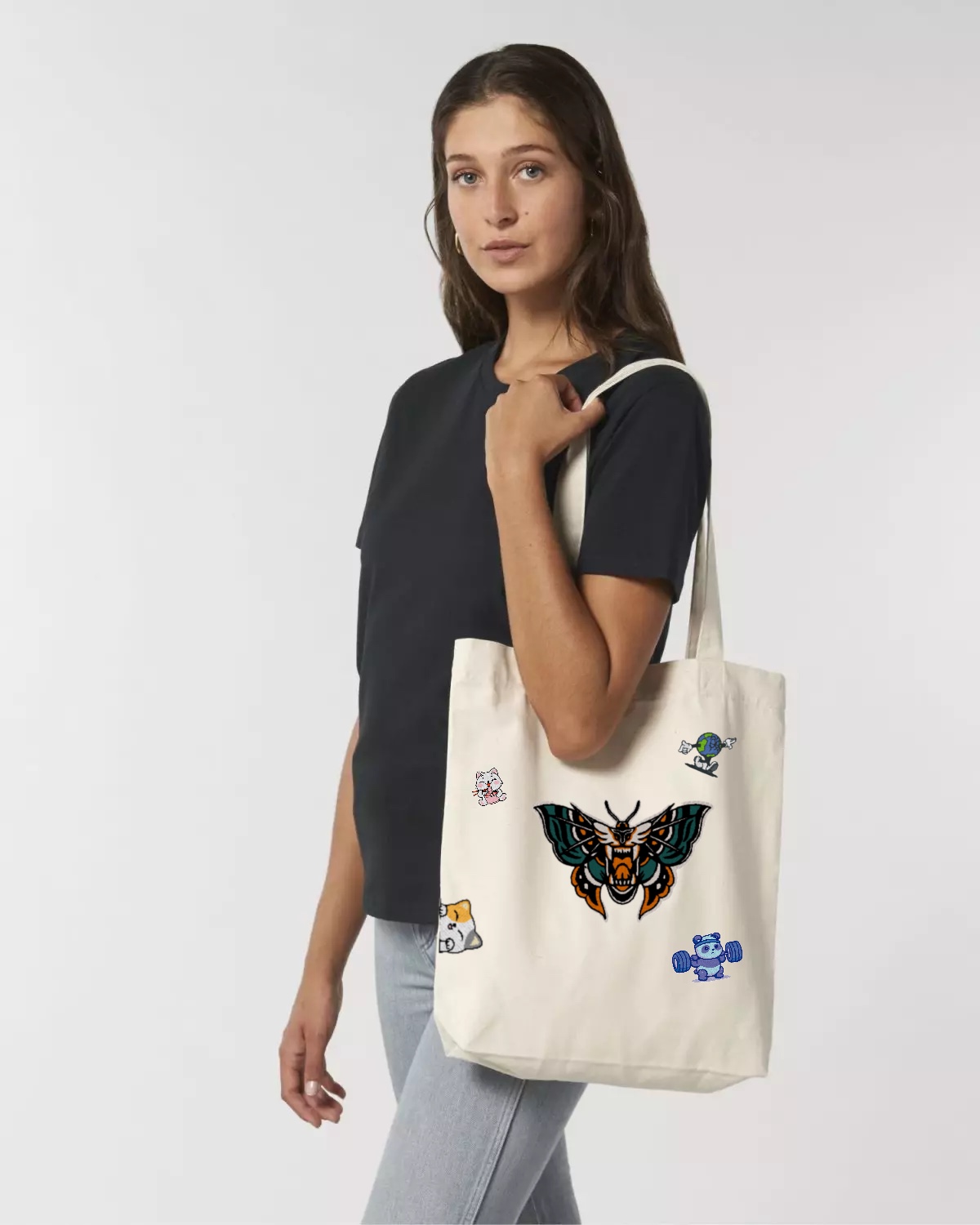 Tote Bag Personnalisable en Broderie – Écoresponsable &amp;amp; Vegan